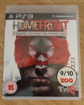 PS3 - Homefront - *Resist Edition* - Excellent Condition