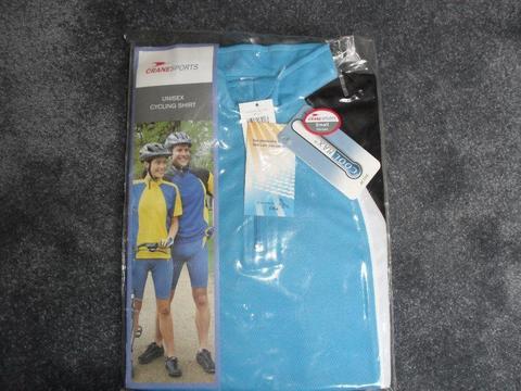 UNISEX QUALITY CYCLING SHIRT - NEW STILL IN PACKAGE - LADIES 10-12 OR MEN'S 34-36