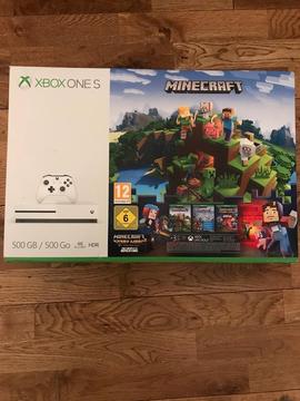 * BRAND NEW SEALED * XBOX ONE S 500GB + 3 GAMES+ ONLINE 3 MONTH PASS + BOX & ACCESSORIES + WARRANTY