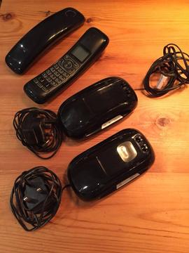 Cordless telephone set with answerphone