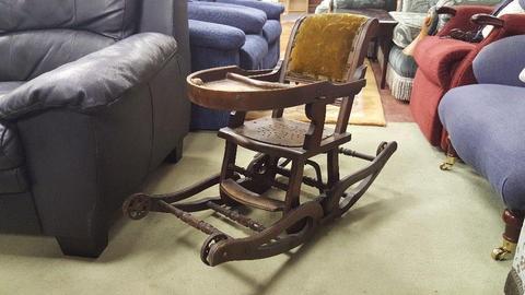 1900's High Chair / Rocking Chair
