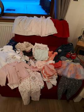 Girls clothing 6 to 12months