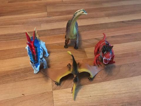 4 dinosaurs