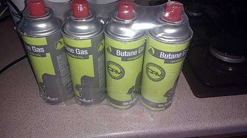 Summit butane gas cartridge x 4