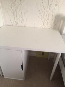 Desk and chair with storage