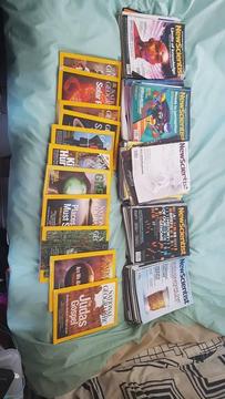 New Scientist and National Geographic magazines