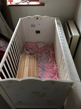 Sofa, children bed, cot and toys