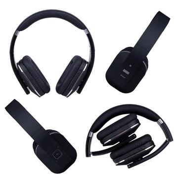 August Over Ear Bluetooth Wireless Headphones EP650 Foldable Bass Rich Sound NFC and aptX - Black