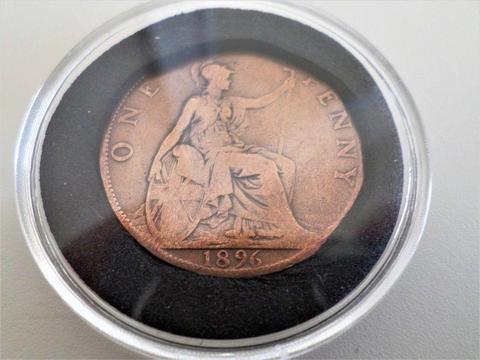 1896 - Queen Victoria - One Penny Veiled Head