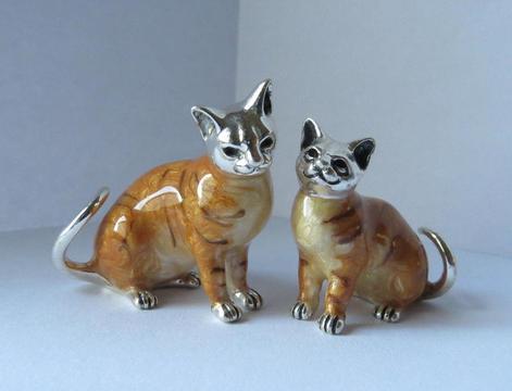 Genuine Saturno Miniature Ornamental Cats for sale