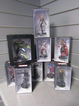 Marvel Movie 2016 Figurine Collection, 9 Boxed Figures, 10 Mags, 1 Figure Guide
