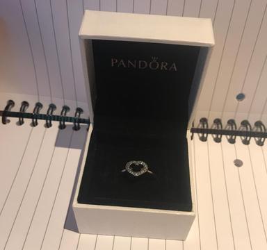 Pandora Mickey Mouse Silhouette Ring size 58