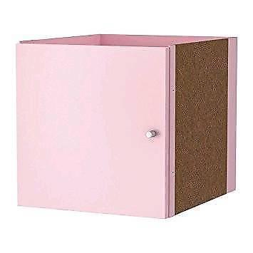 Ikea Kallax pink insert with door