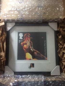 LTD EDITION SOLD OUT! Royal Mail David Bowie Live Framed Ziggy Stardust Stamp & Print