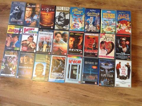 VHS Bundle 24 various titles