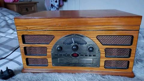 Record cd and radio cassette player