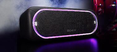 Sony SRS-XB30 Wireless Bluetooth/USB/Aux Speaker, Extra Bass, Waterproof, 24hr Battery, Party Lights