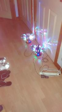 Two sets of party lights