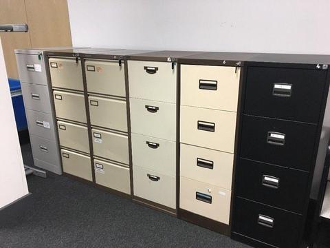 6 file cabinets exc condition