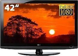 42 INCH LG LCD FULL HD TV WITH BUILT IN FREEVIEW **CAN BE DELIVERED**