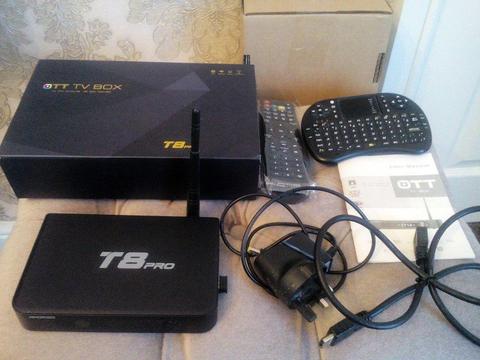 OTT SMART TV BOX 4K T8 PRO ANDROID FOR SALE