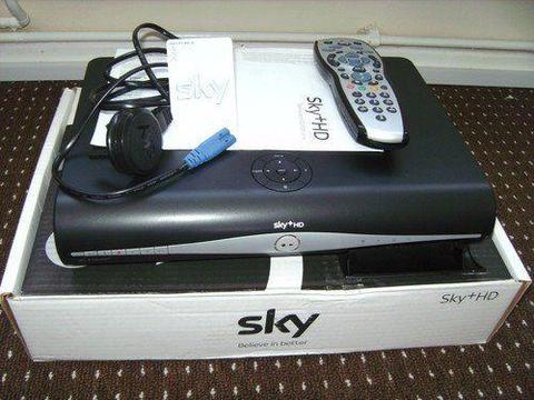 SKY BOX FULL HD 3D, FULLY WORKING GOOD CONDITION, WITH GENUINE REMOTE & POWER CABLE ONLY