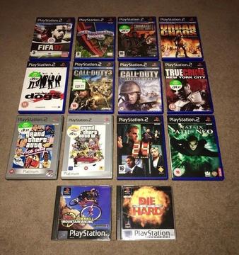 Playstation 1 & 2 Games Bundle - Boxed - Manuals