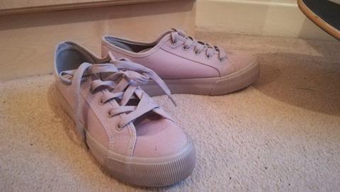 Size 8 lilac Sneakers from New Look
