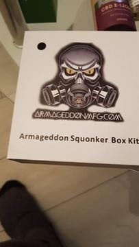 Armageddon squonk vape box kit with extras