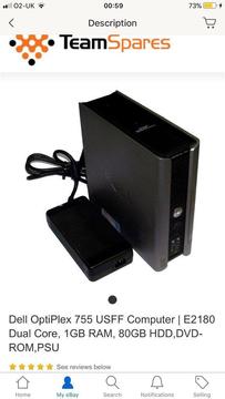 Dell 755 USFF (No Operating System) READ