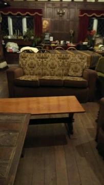 3 seater sofa settee and matching armchair
