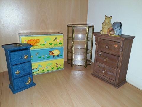 Decorative Trinket Boxes (wood and glass)