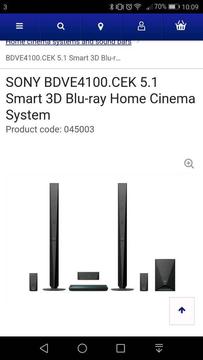 Sony Bdv E4100 surround sound