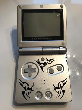 Game boy Advance SP Tribal & Super Mario World 2 Selling as spares or repairs