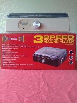 3 speed record player