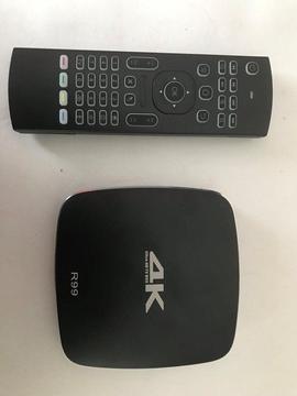 TV ANDROID BOX R99 AND AIR MOUSE