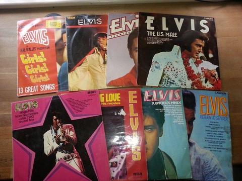 Elvis Record LP's x8 (62#)
