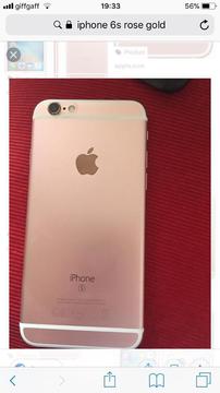 Rose gold iPhone 6s for swap/cash