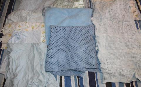 Bundle of Baby Blankets and Sheets 13 items – Bundle 13