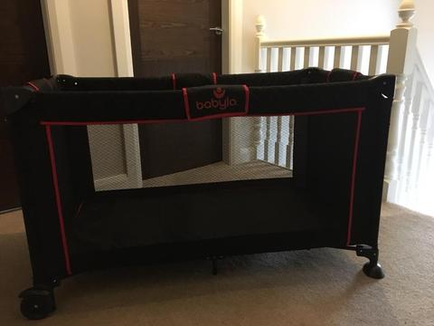Spare travel cot