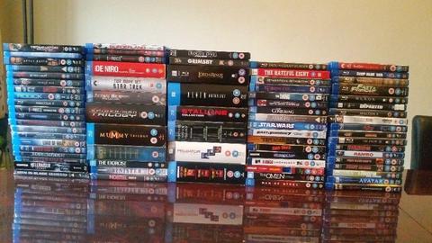 Large bundle of blu ray movies