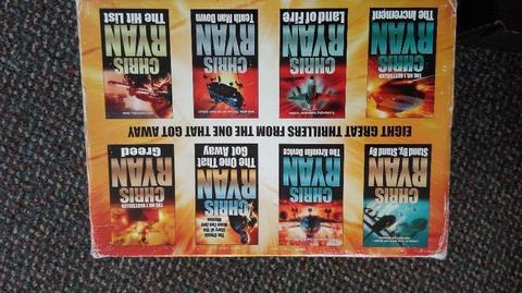 A box set of 8 Chris Ryan Action/Thriller novels