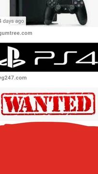 PS4 wanted cash waiting. Up to £130 paid