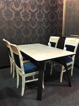 New style dining table and chairs