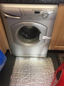 HOTPOINT washing machine silver faulty working for collection only
