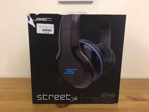 Brand New SMS Audio STREET by 50 Cent Wired Over-Ear Headphones - Black