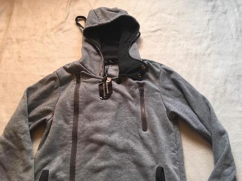 Geek hoodies brand new full zipper size small grey £2