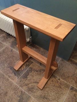 Solid Oak table top stand - handmade bespoke