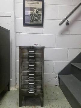1950s STEEL FILING CABINET - SMALL