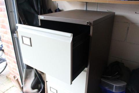 Metal Filing Cabinet,4 Drawer in Brown